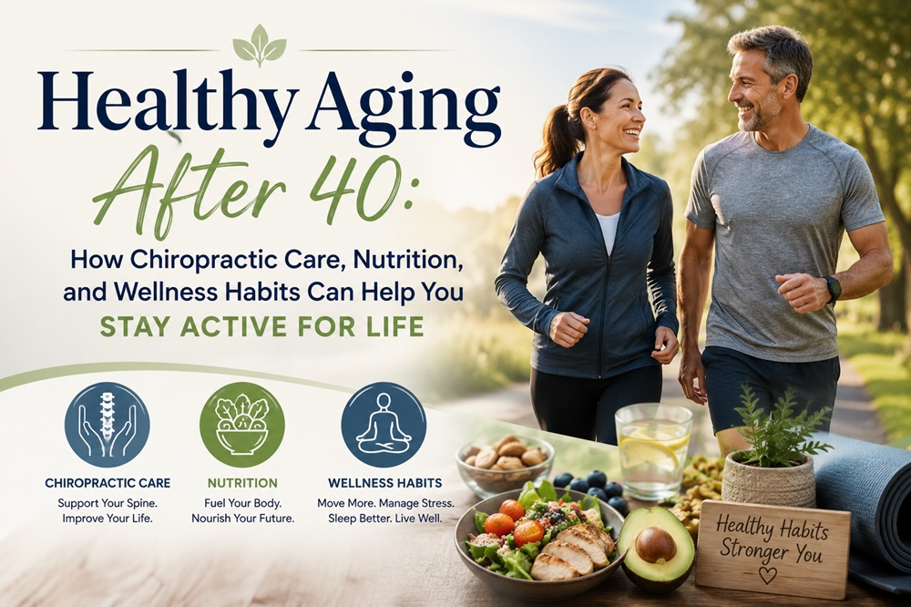 Healthy Aging After 40-- How Chiropractic Care, Nutrition, and Wellness Habits Can Help You Stay Active for Life